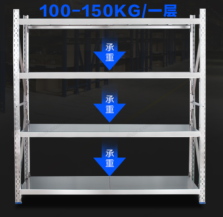 不锈钢货架置物架医护仓储药品架冷库储物架四层轻型主架